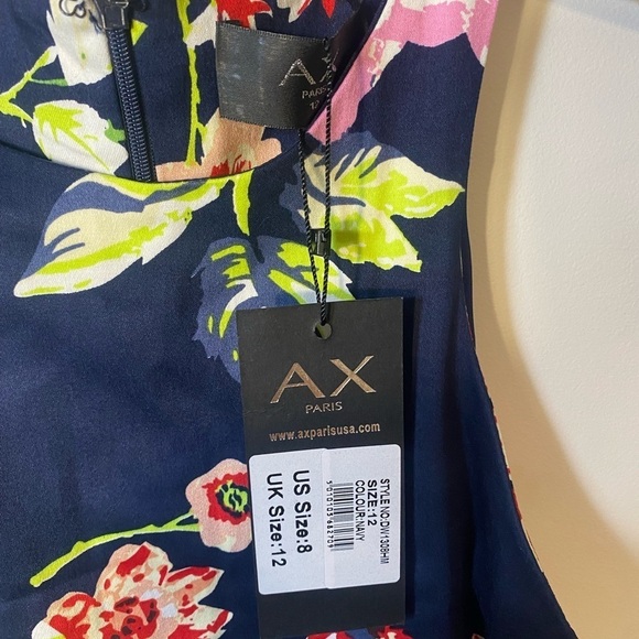 NWT AX Paris Floral Sleeveless Dress size 12 - Picture 9 of 12